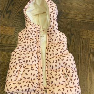 Zara Toddler Girls Puffer Vest